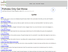 Tablet Screenshot of celtic-lyrics.com